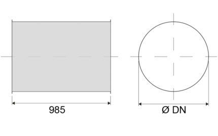 Dimensions gaine inductive