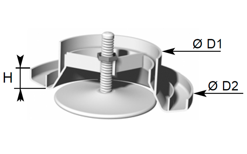 Bouche plastique Ø 100 mm blanc réglable (BEIP) - ClimAchat