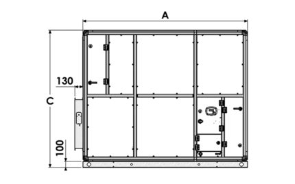 Dimensions EXAECO 10 et 13 - Vue de côté